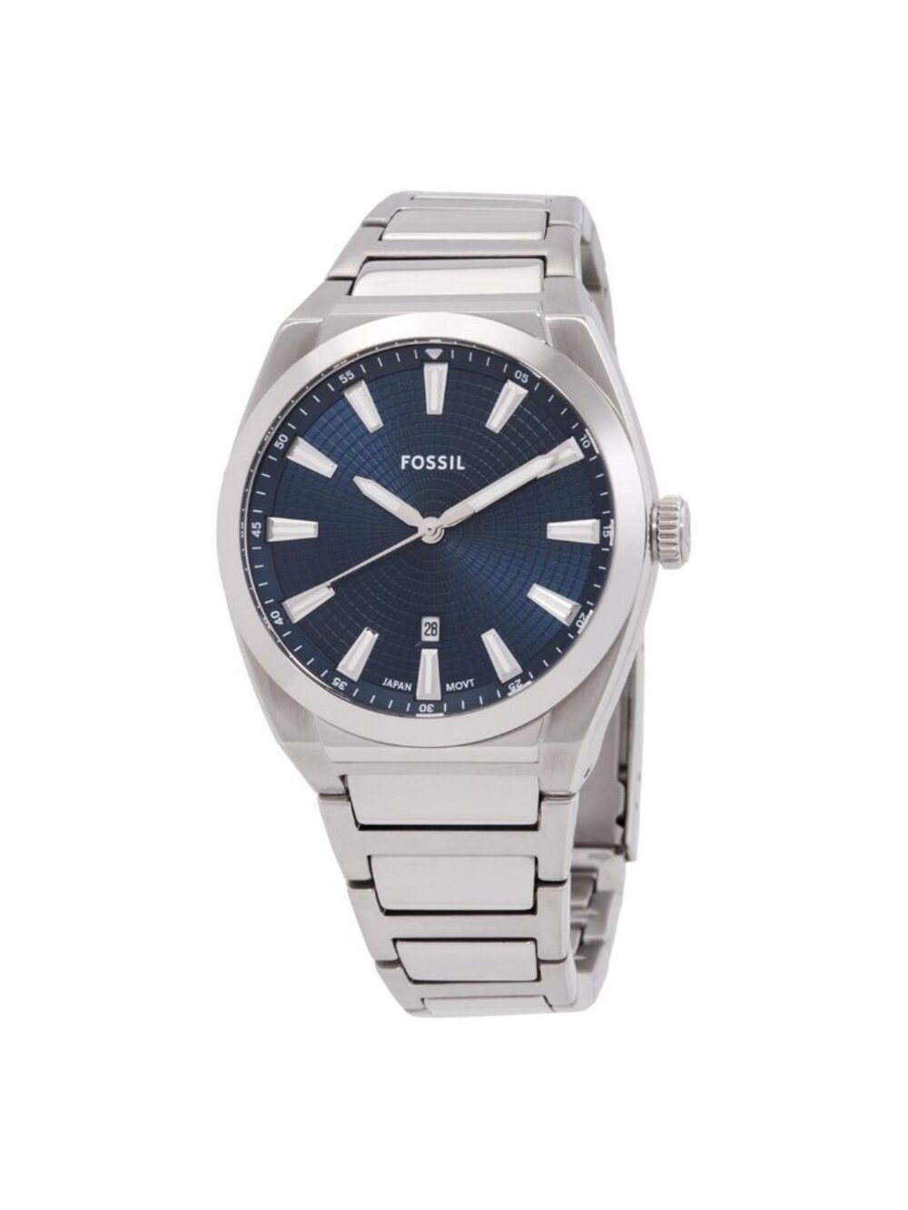 NWT Fossil Everett Quartz Blue Dial Men's Watch